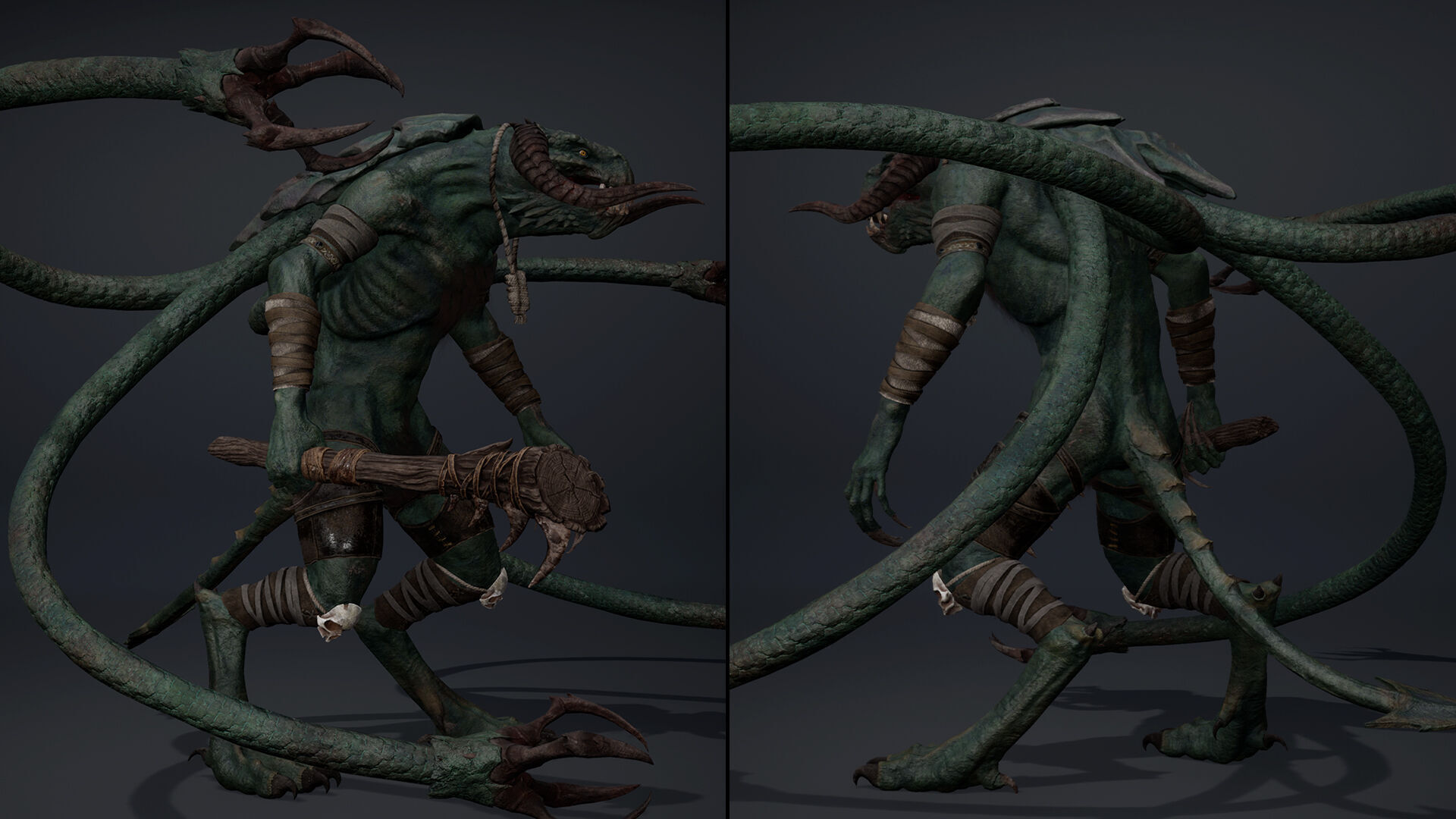 Ghosttail Furry Low-poly 3D model_5