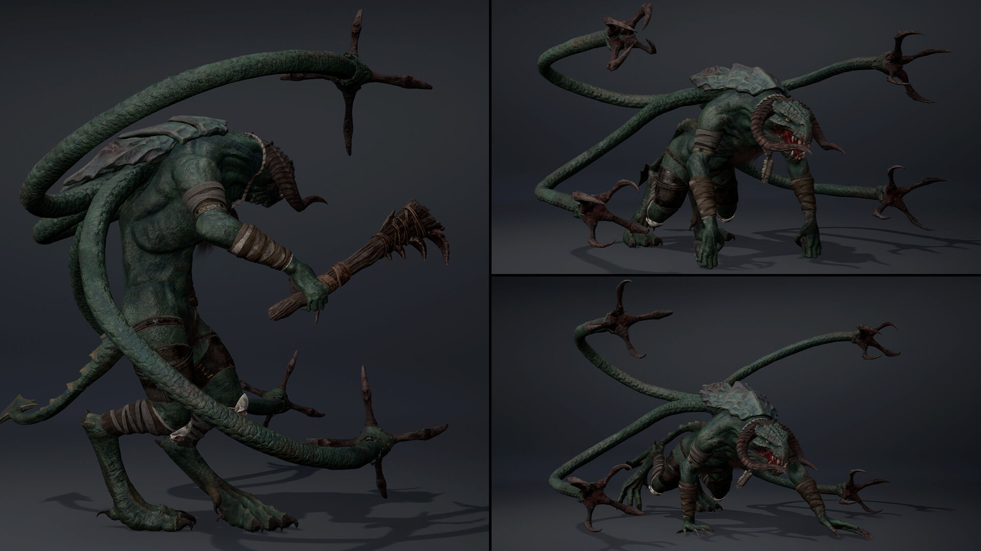 Ghosttail Furry Low-poly 3D model_8