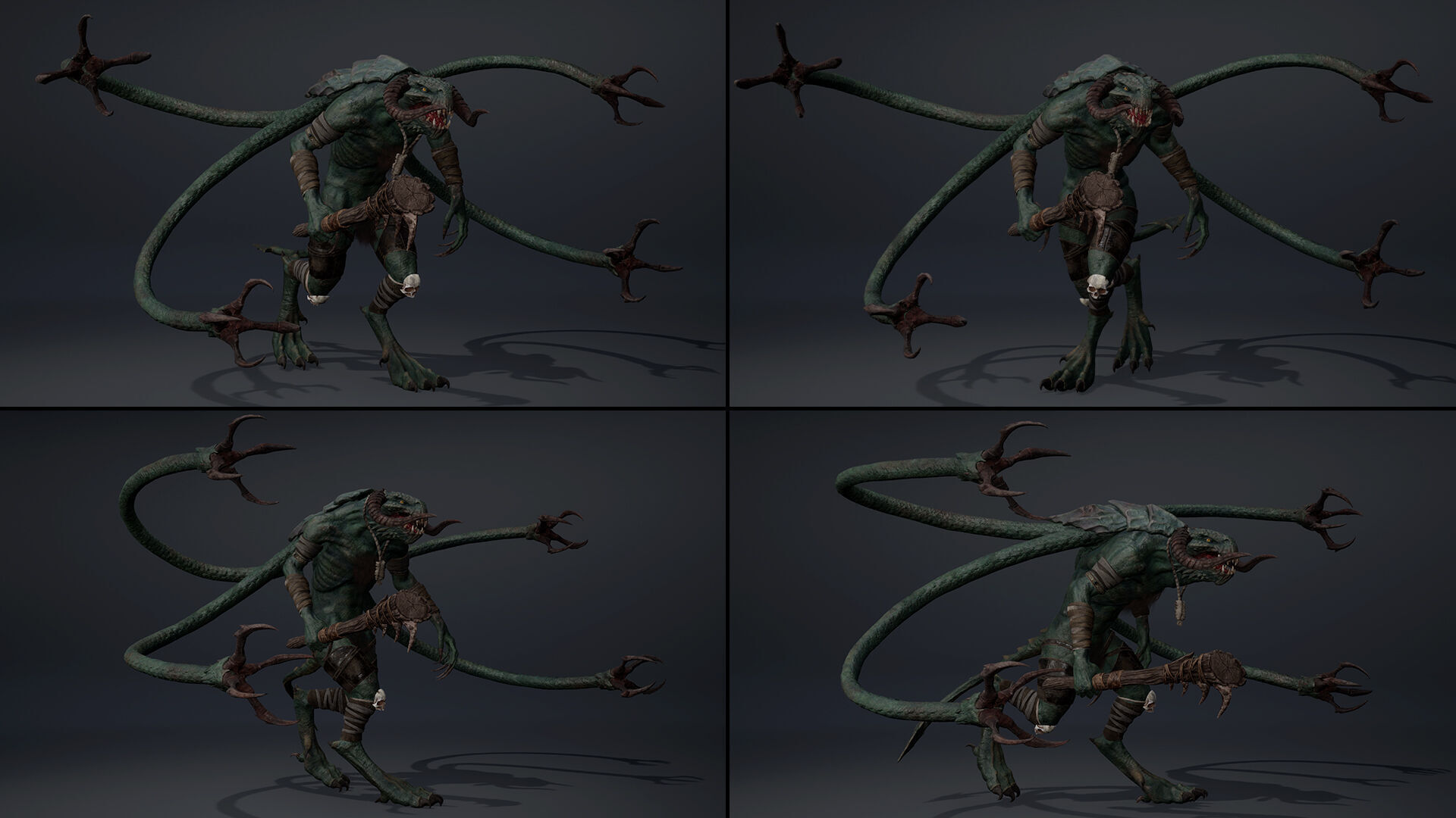 Ghosttail Furry Low-poly 3D model_11