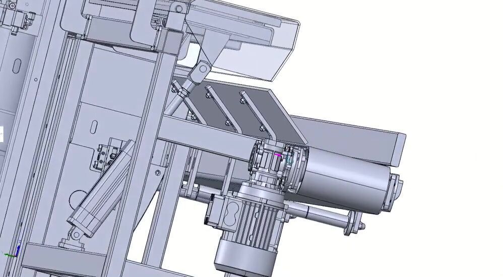 Automatic CNC Wood Cutting and Circular Saw Machine 3D model_12