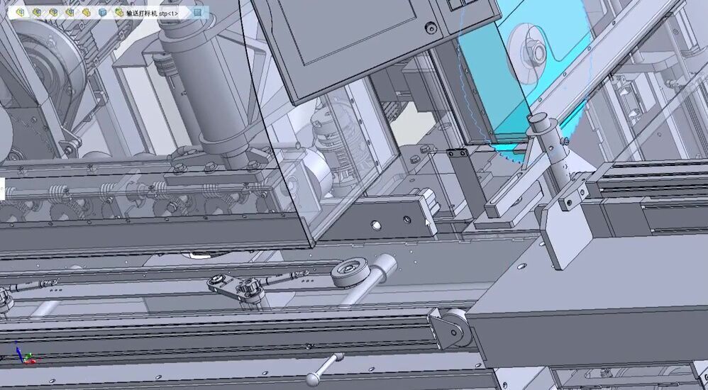 Automatic CNC Wood Cutting and Circular Saw Machine 3D model_2
