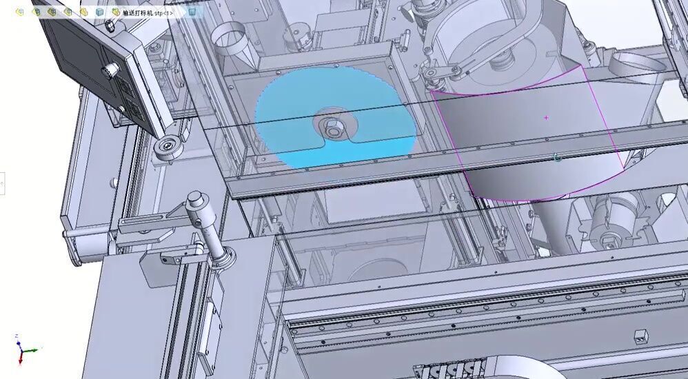 Automatic CNC Wood Cutting and Circular Saw Machine 3D model_26