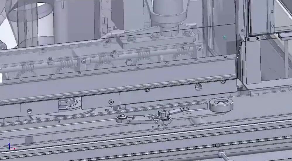 Automatic CNC Wood Cutting and Circular Saw Machine 3D model_11