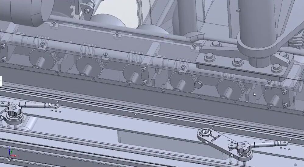 Automatic CNC Wood Cutting and Circular Saw Machine 3D model_9