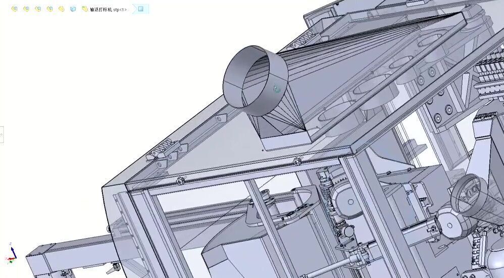 Automatic CNC Wood Cutting and Circular Saw Machine 3D model_27