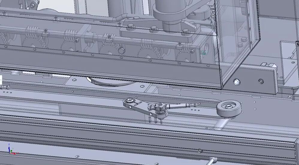 Automatic CNC Wood Cutting and Circular Saw Machine 3D model_10