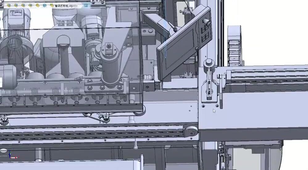 Automatic CNC Wood Cutting and Circular Saw Machine 3D model_22