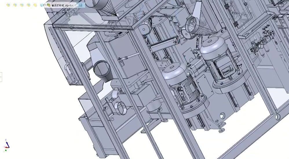 Automatic CNC Wood Cutting and Circular Saw Machine 3D model_28