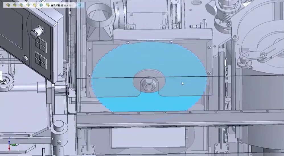 Automatic CNC Wood Cutting and Circular Saw Machine 3D model_18