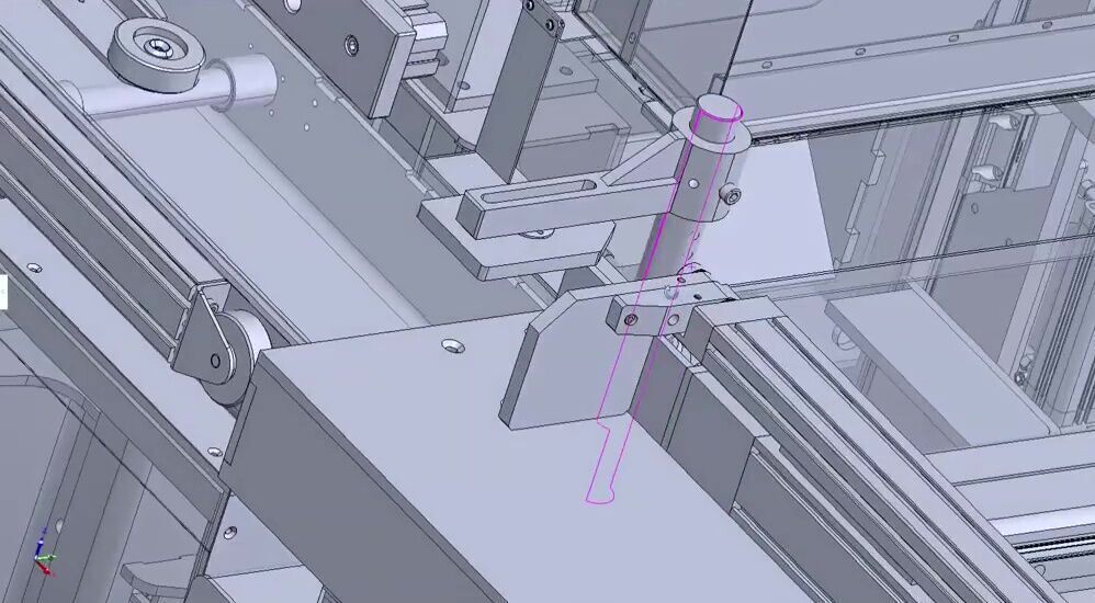 Automatic CNC Wood Cutting and Circular Saw Machine 3D model_23