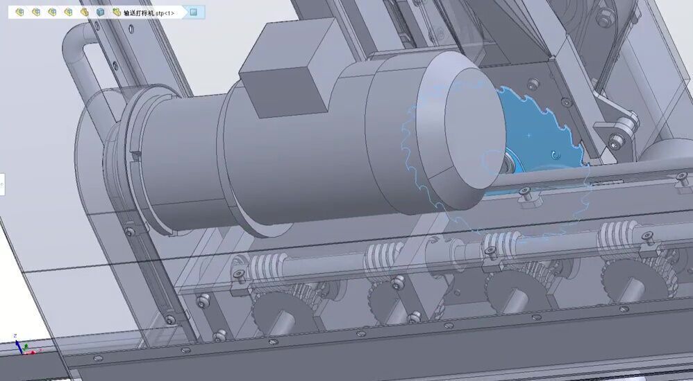 Automatic CNC Wood Cutting and Circular Saw Machine 3D model_8