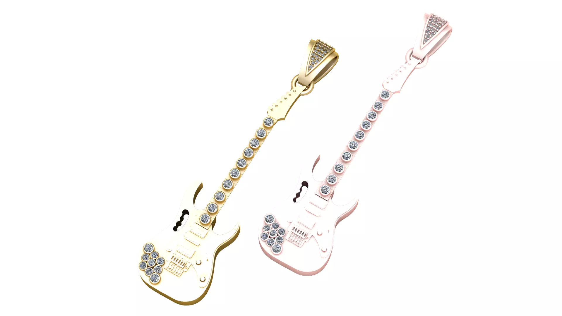 guitar pendant 3D print model