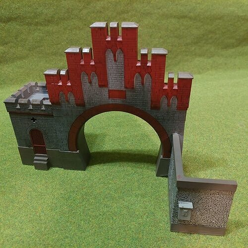 TT scale German tunnel portal Weilburg South - resin 3D print model