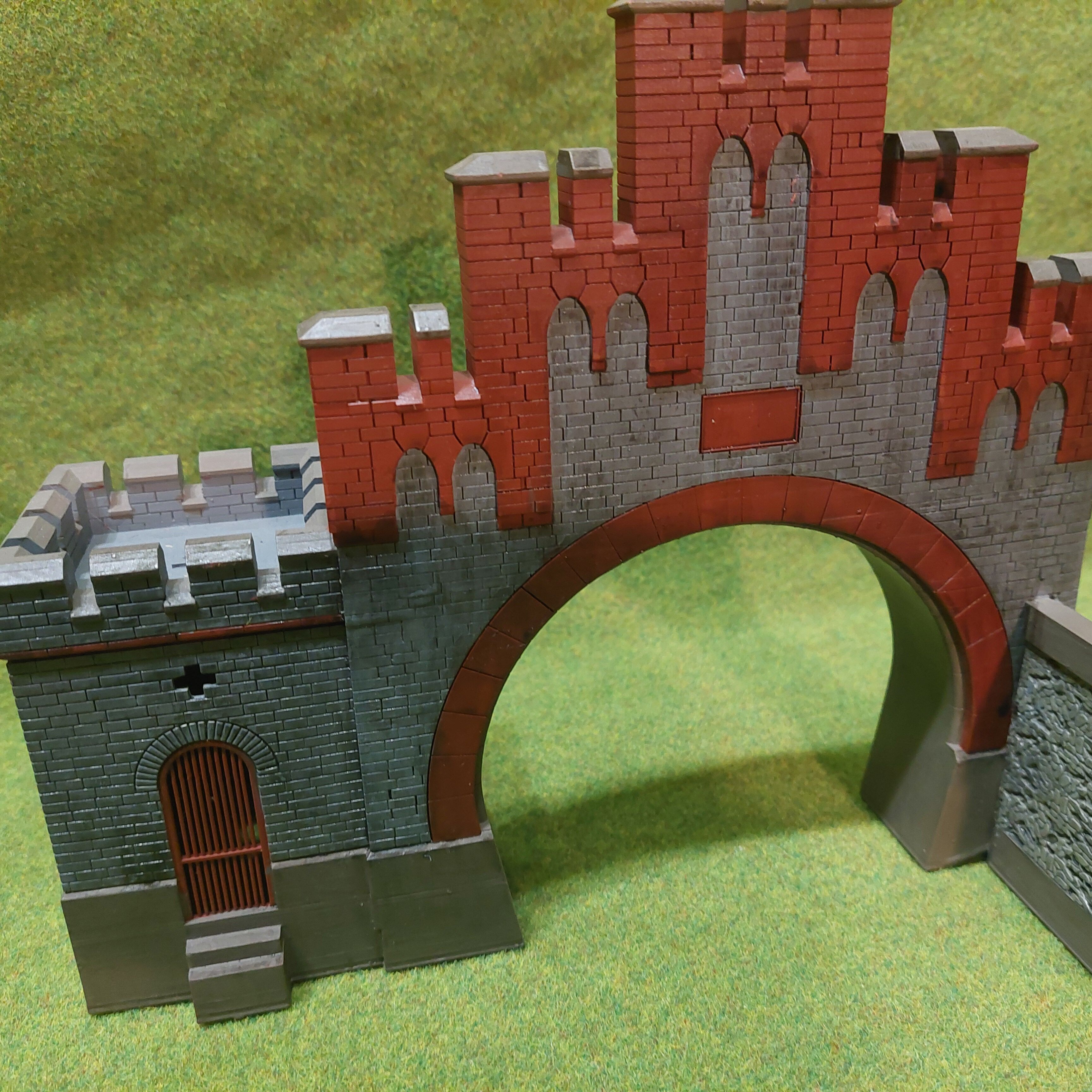 TT scale German tunnel portal Weilburg South - resin 3D print model_5