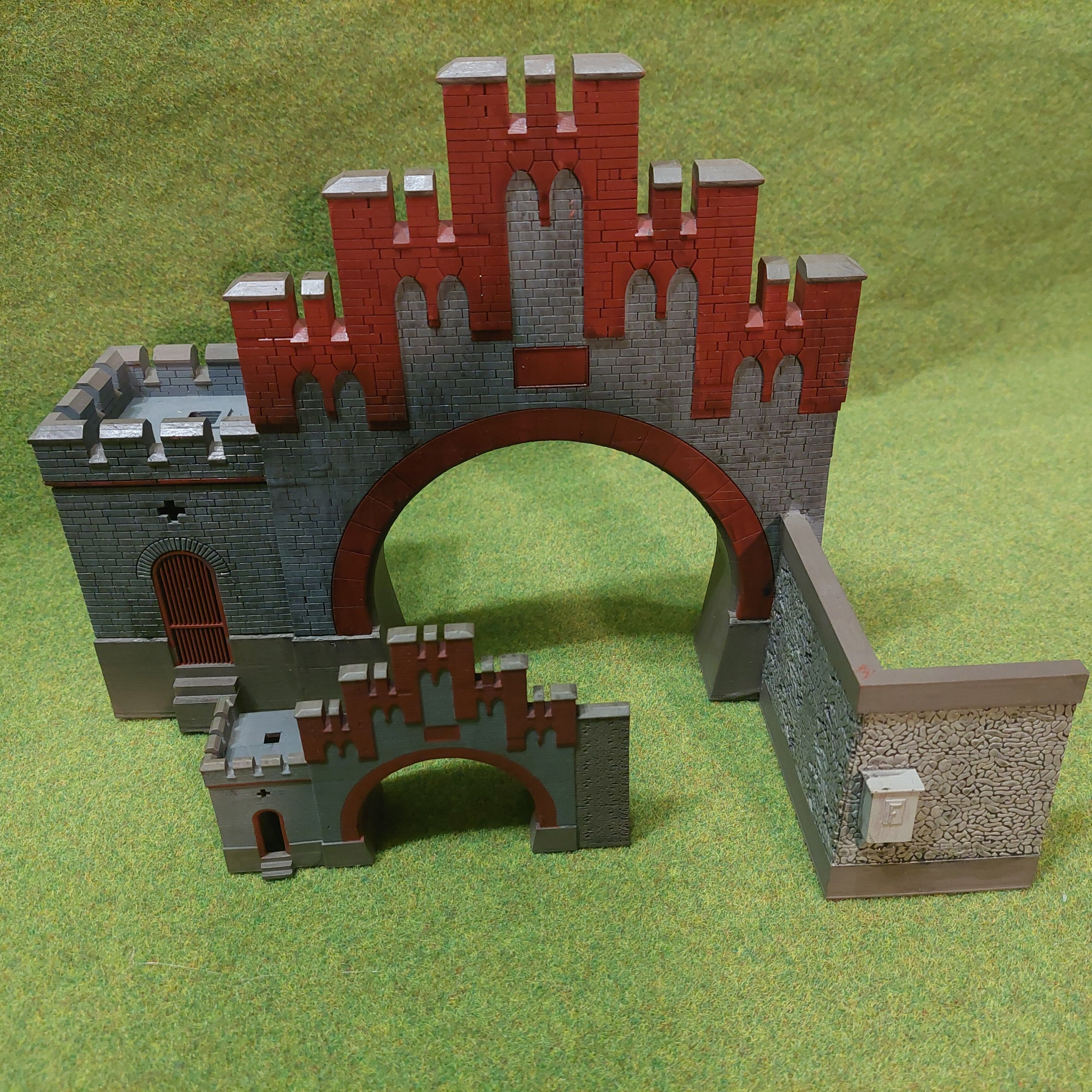 TT scale German tunnel portal Weilburg South - resin 3D print model_3