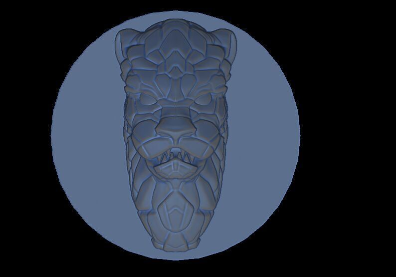 Lion Mould 3D print model_5
