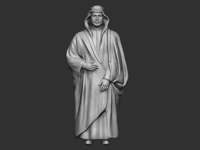 Full body Mohammed bin Salman Al Saud during 3D print model