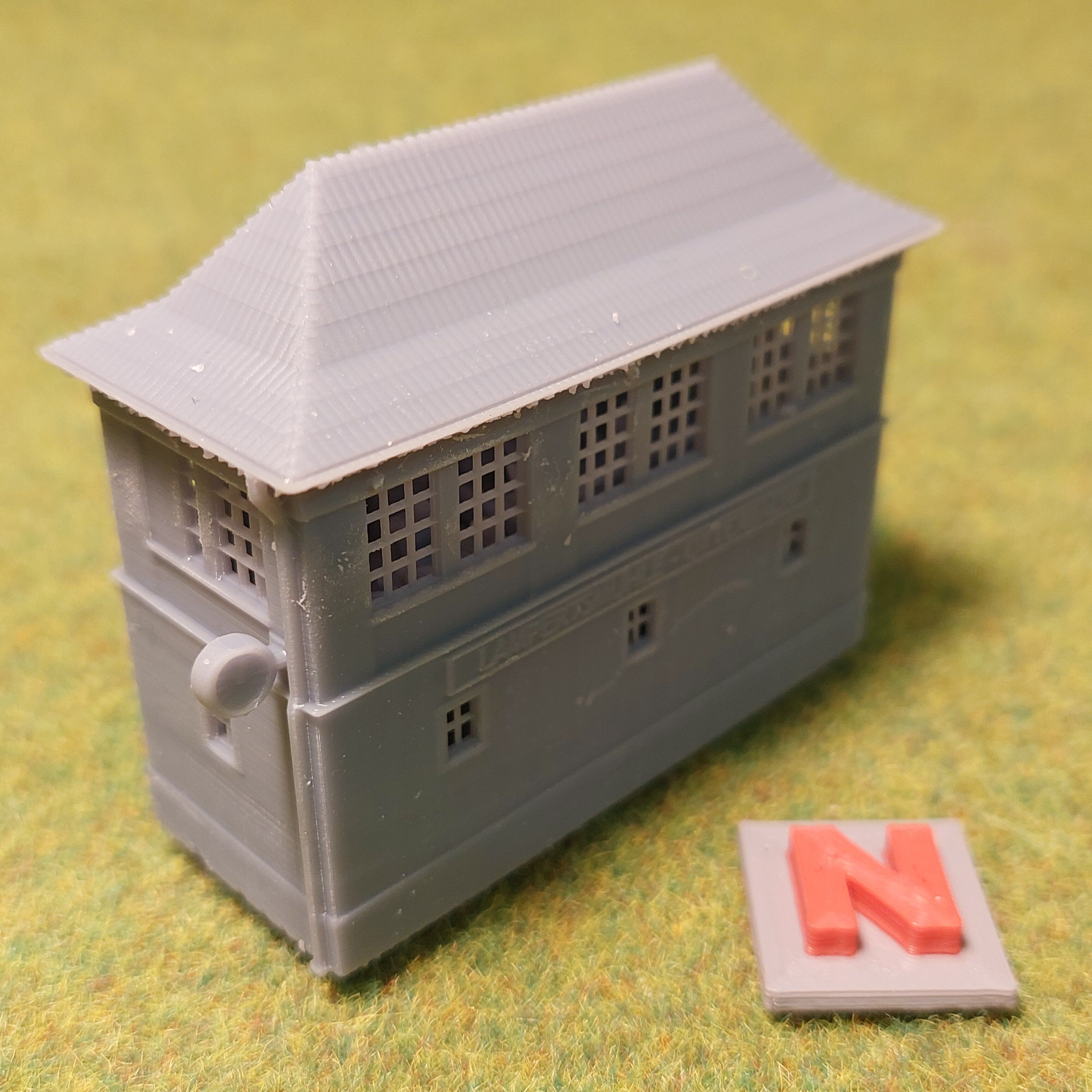 N scale Geraman signal box Lampertsmuchle-Otterbach - resin 3D print model_12