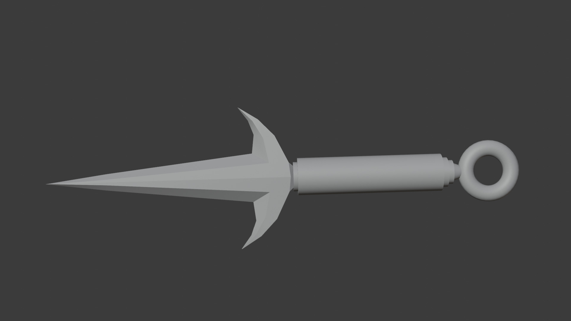 Minatos kunai from Naruto Low-poly 3D model_2
