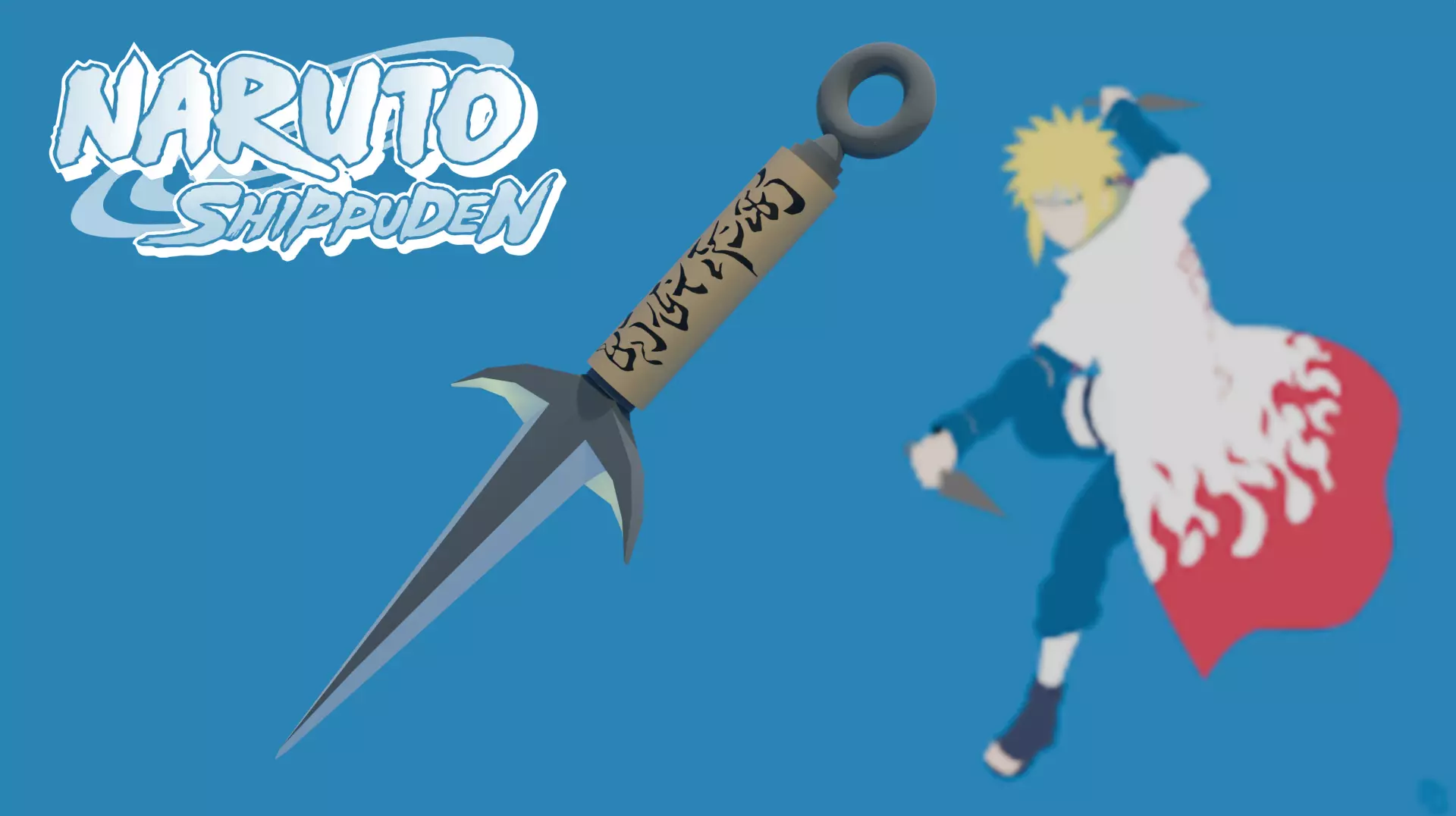 Minatos kunai from Naruto Low-poly 3D model_0