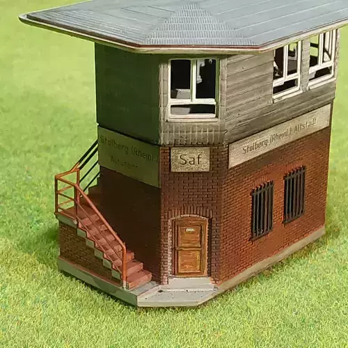 N scale Geraman signal box Stolberg Saf - resin