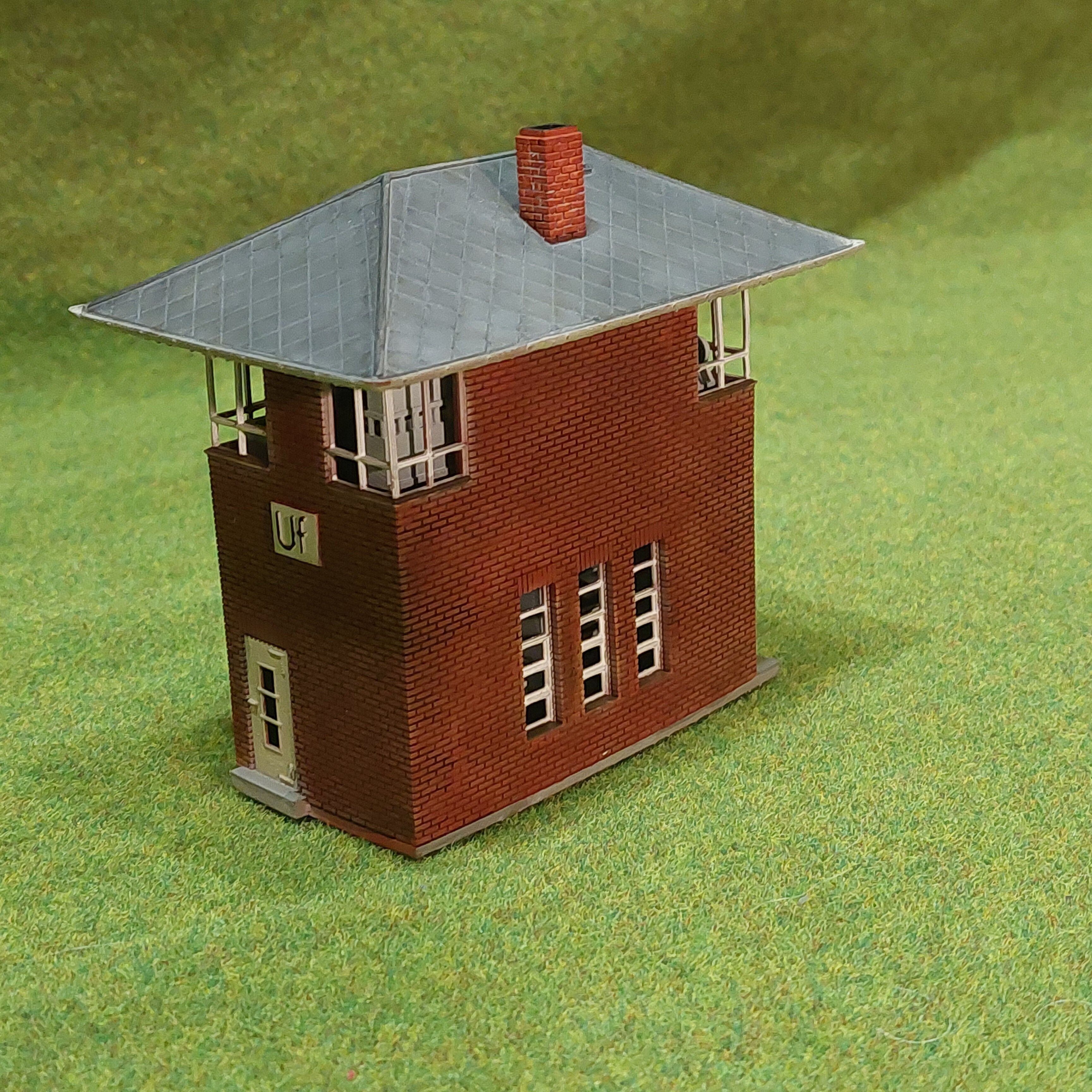 N scale Geraman signal box Usingen Ts - resin 3D print model_2