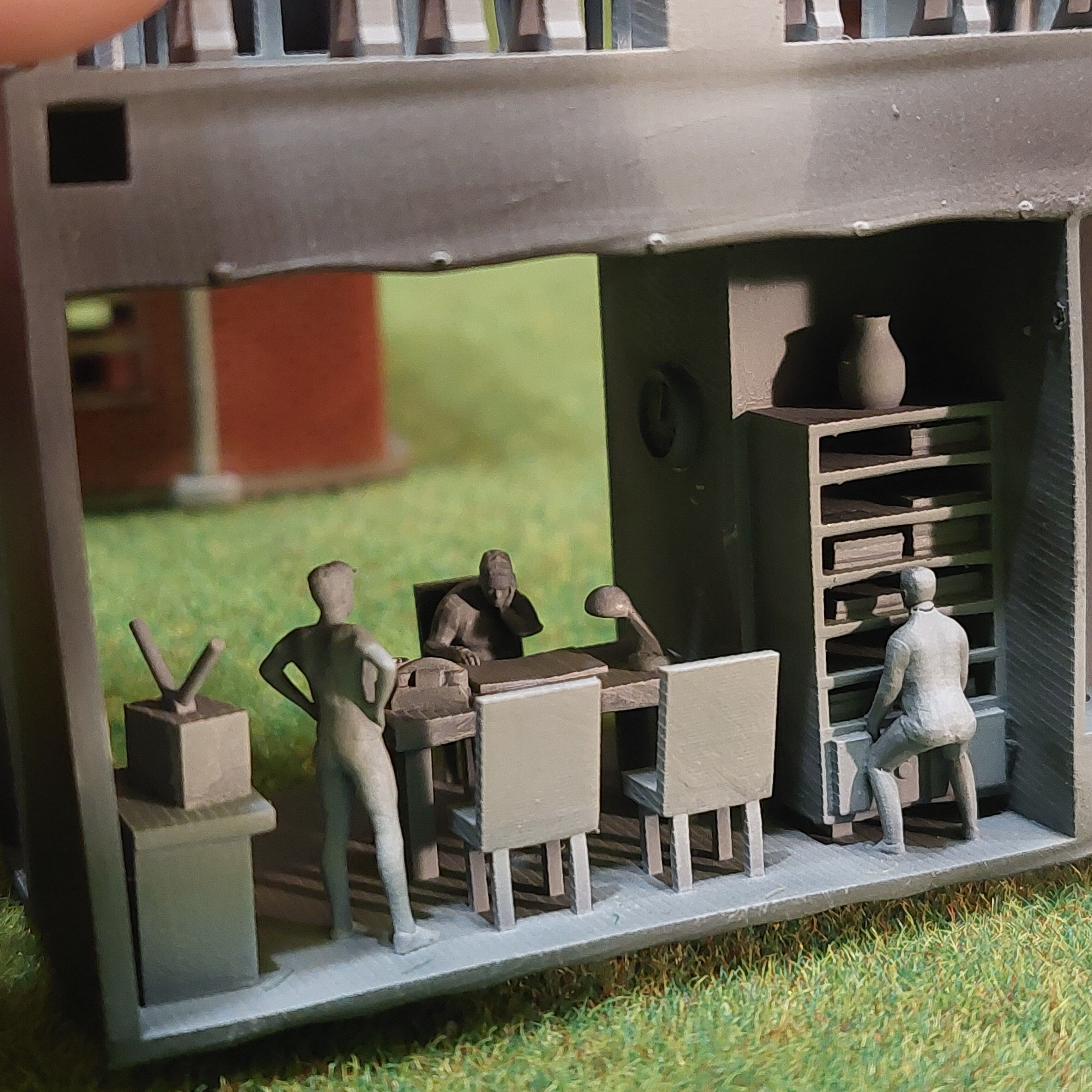 N scale Geraman signal box Usingen Ts - resin 3D print model_9