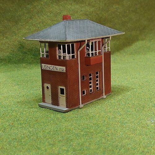 N scale Geraman signal box Usingen Ts - resin 3D print model