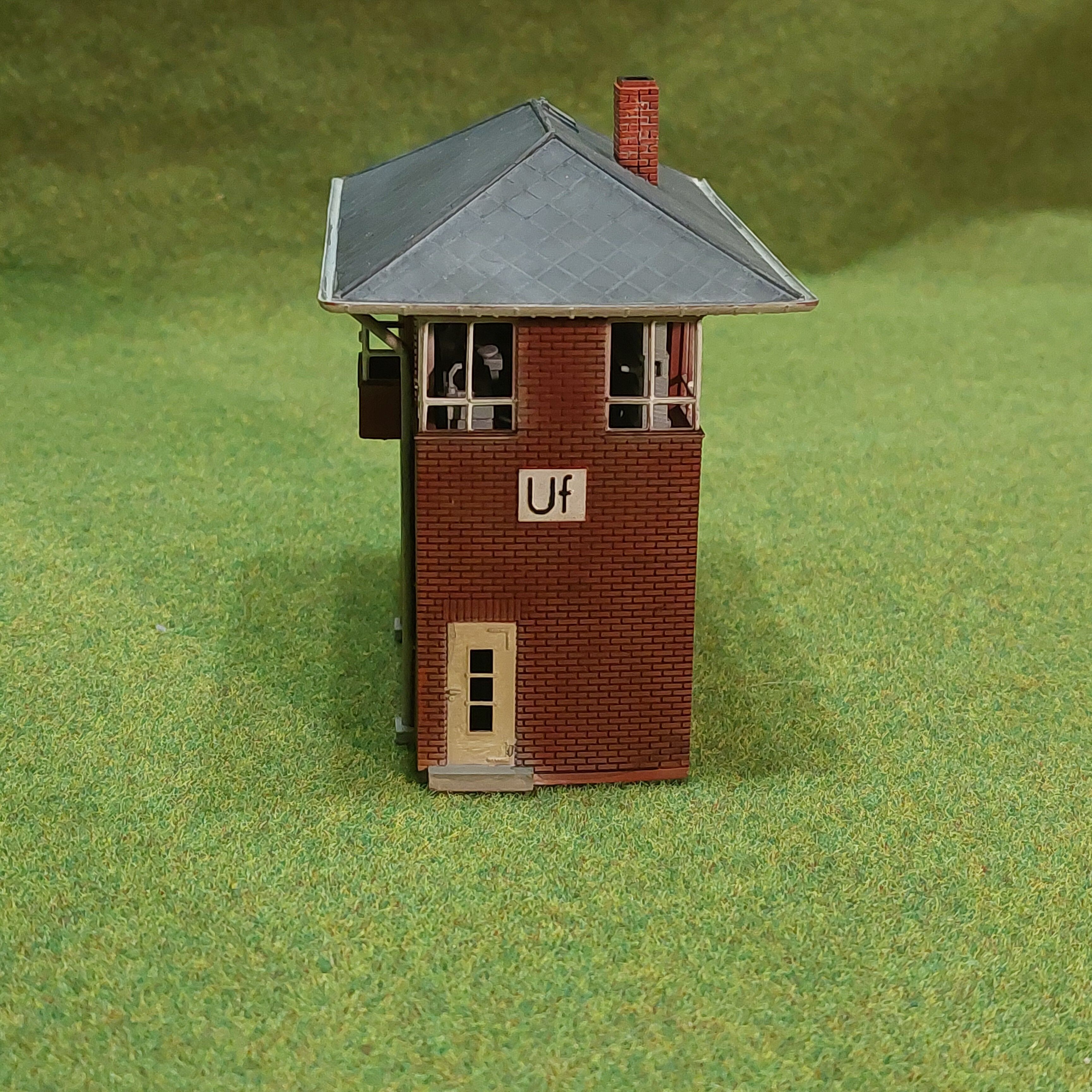 N scale Geraman signal box Usingen Ts - resin 3D print model_6