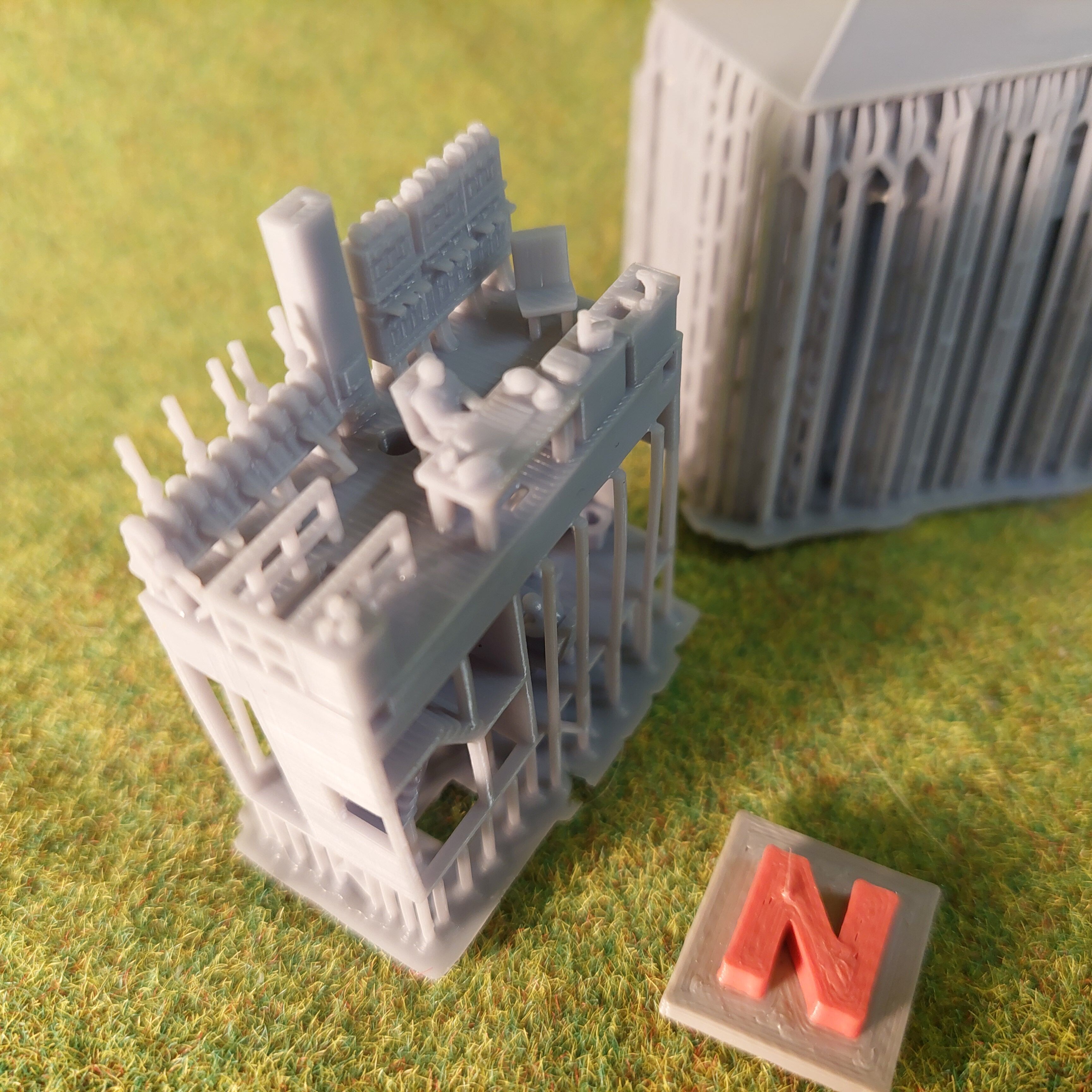 N scale Geraman signal box Usingen Ts - resin 3D print model_12