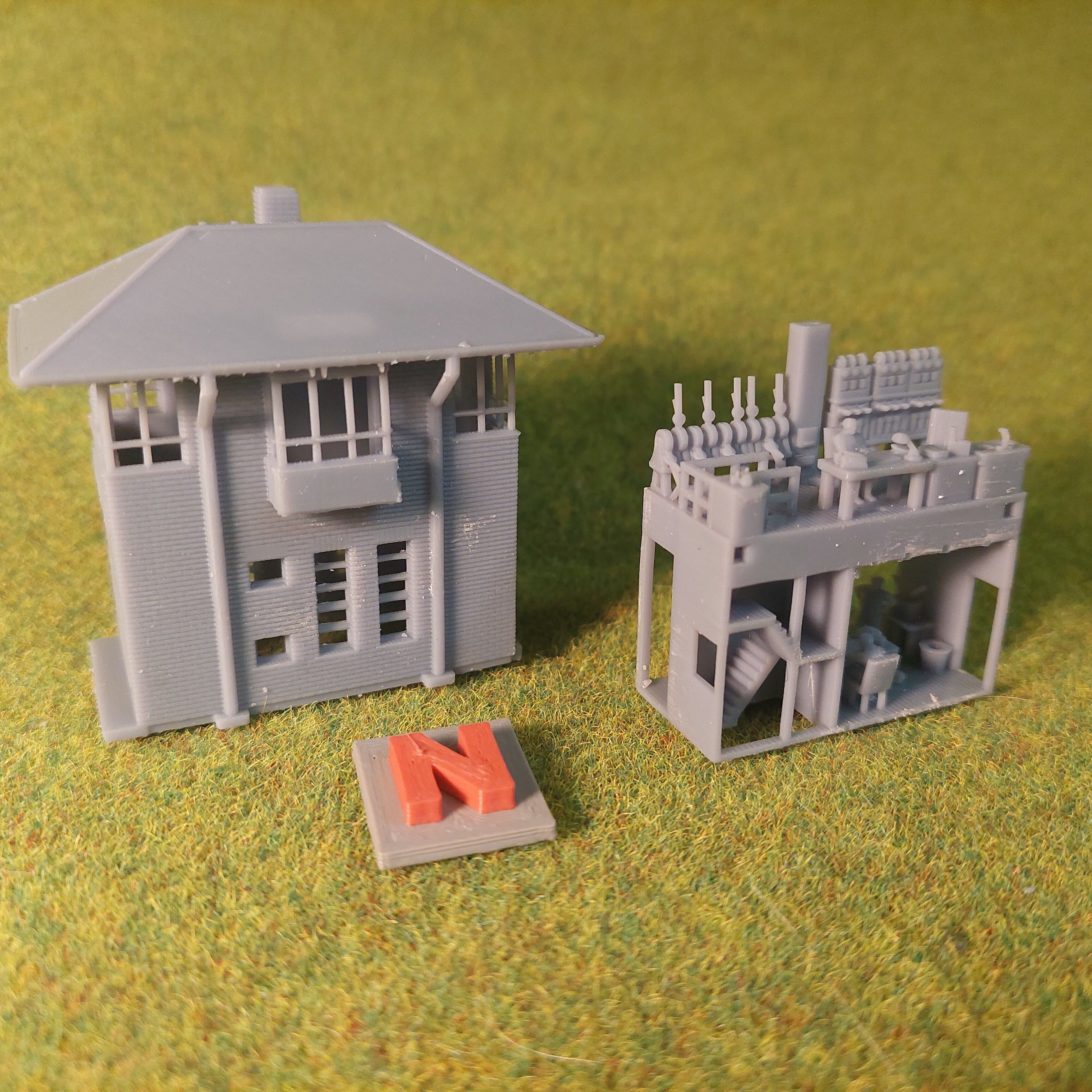 N scale Geraman signal box Usingen Ts - resin 3D print model_11