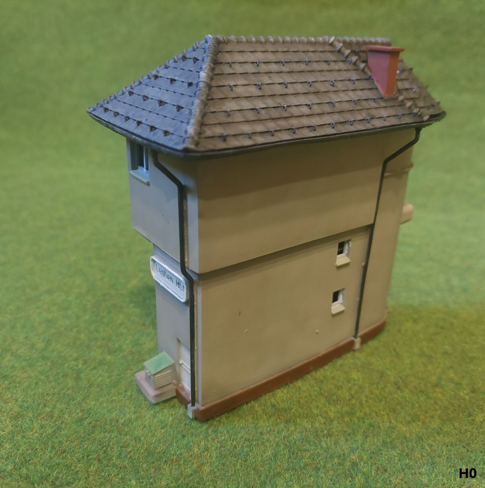 N scale Austrian signal box Leoben Hbf stellwerk1 - resin 3D print model_2