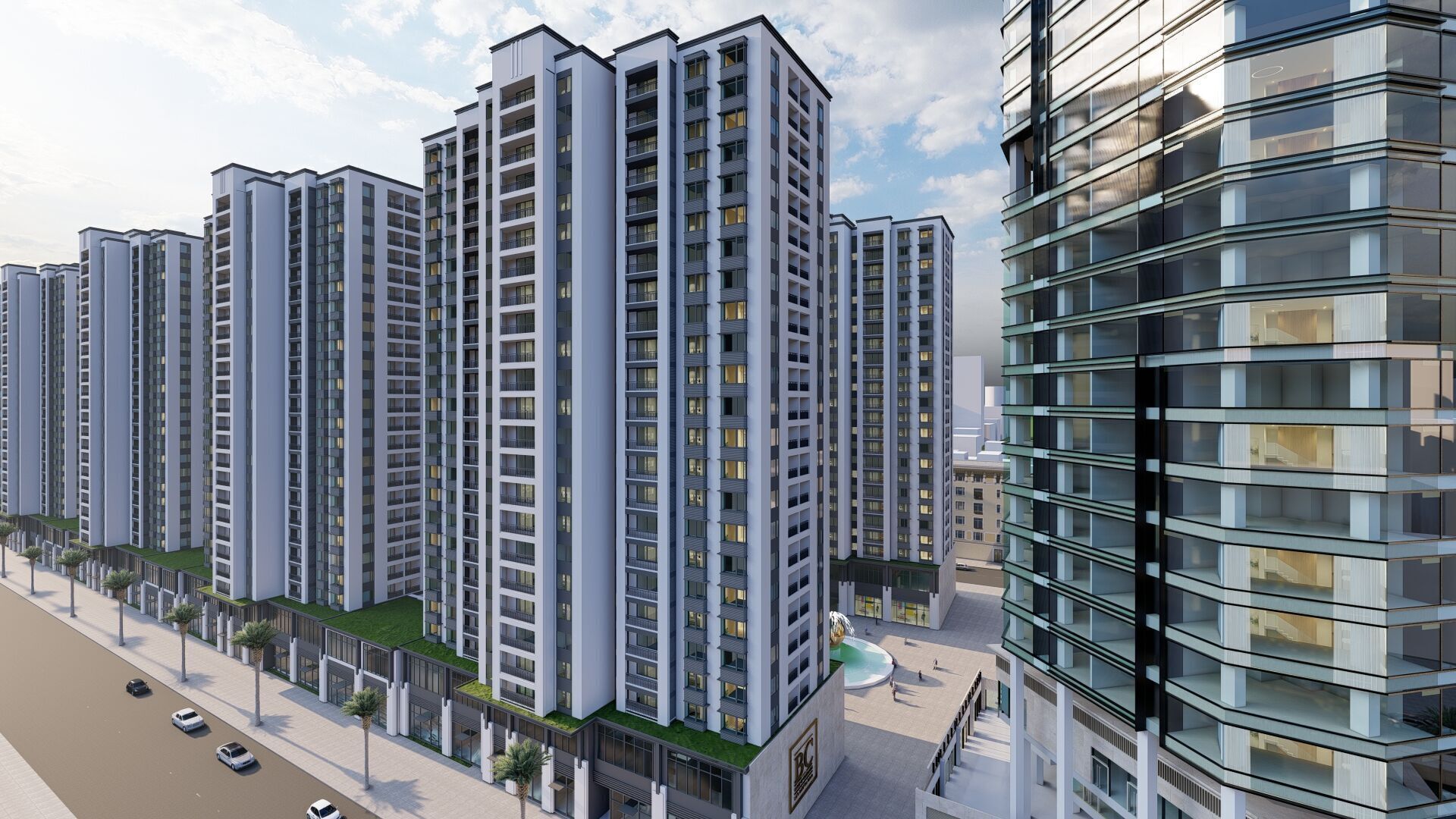 Modern Urban Mixed Use Complex High-Detail 3D model_7