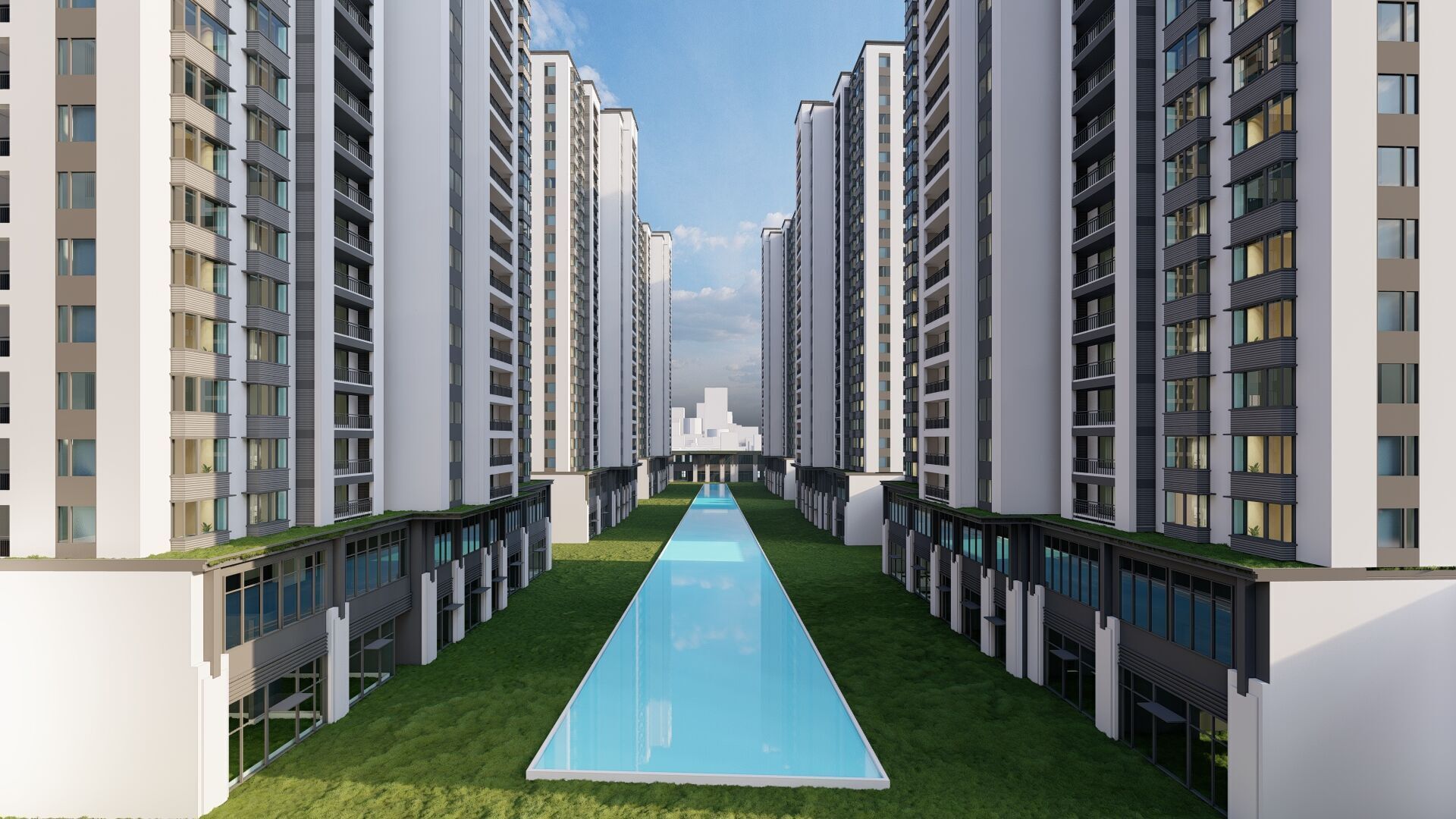 Modern Urban Mixed Use Complex High-Detail 3D model_12