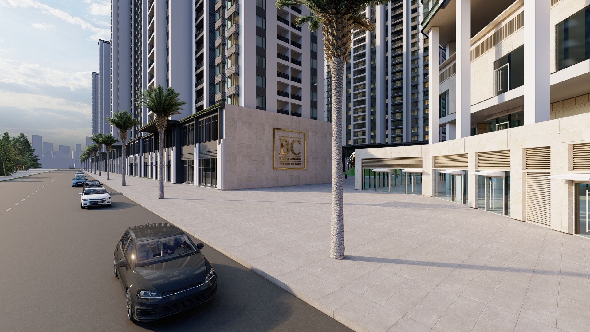 Modern Urban Mixed Use Complex High-Detail 3D model_10