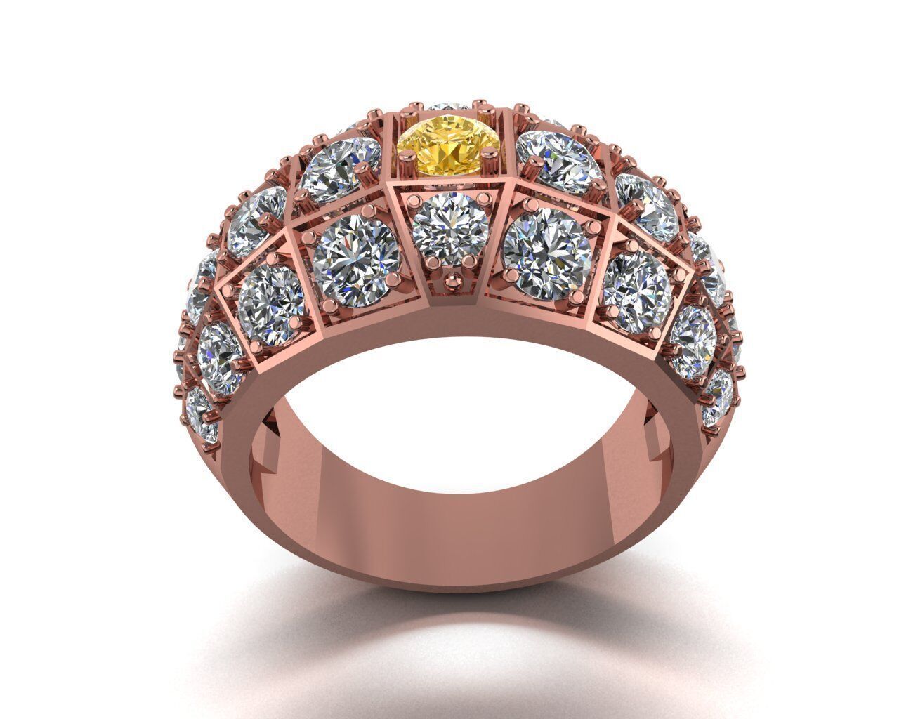 Stylish 3D Ring Model for Jewelry Making Code R10 3D print model_1