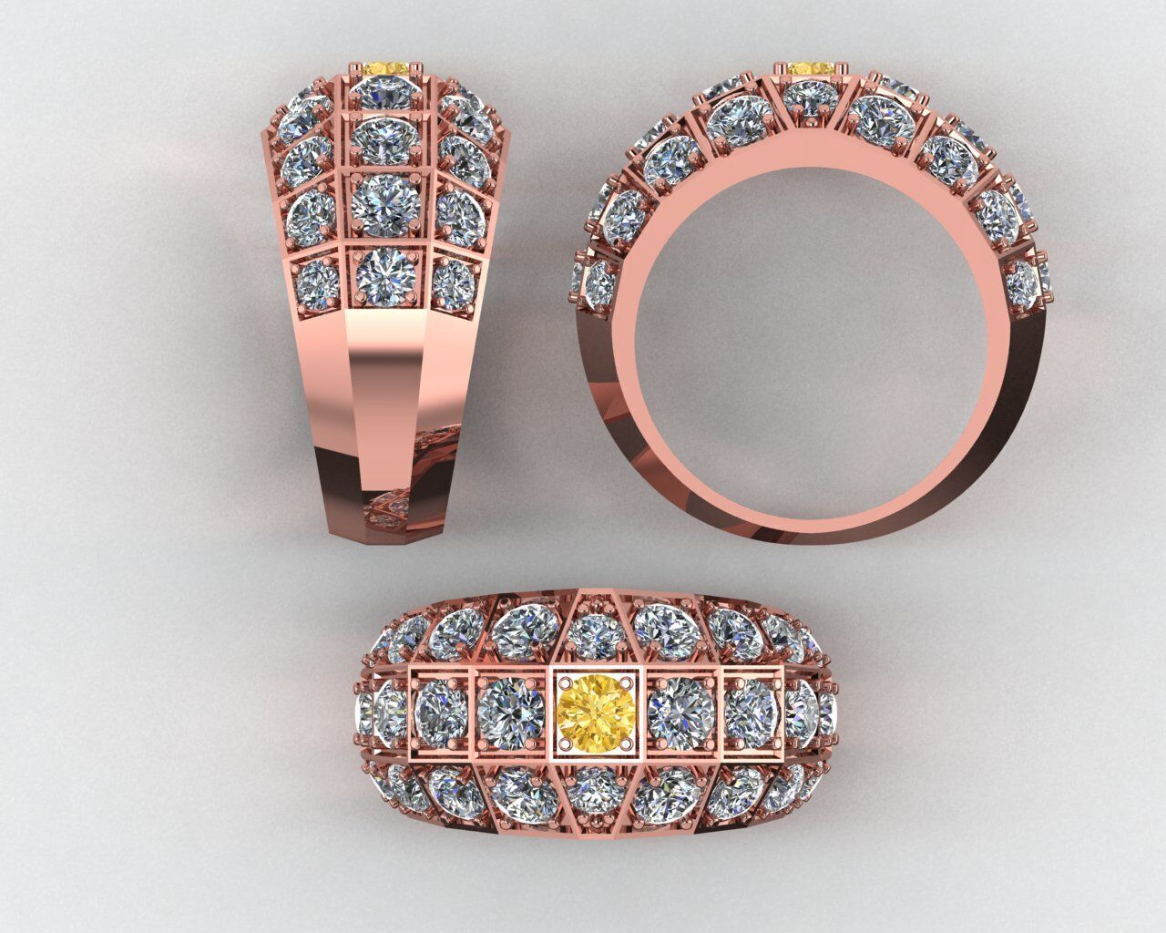 Stylish 3D Ring Model for Jewelry Making Code R10 3D print model_2