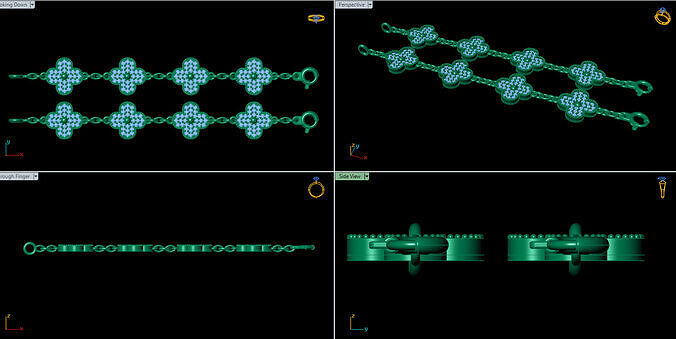 Van Cleef - Bracelet jewelry 1 3D print model