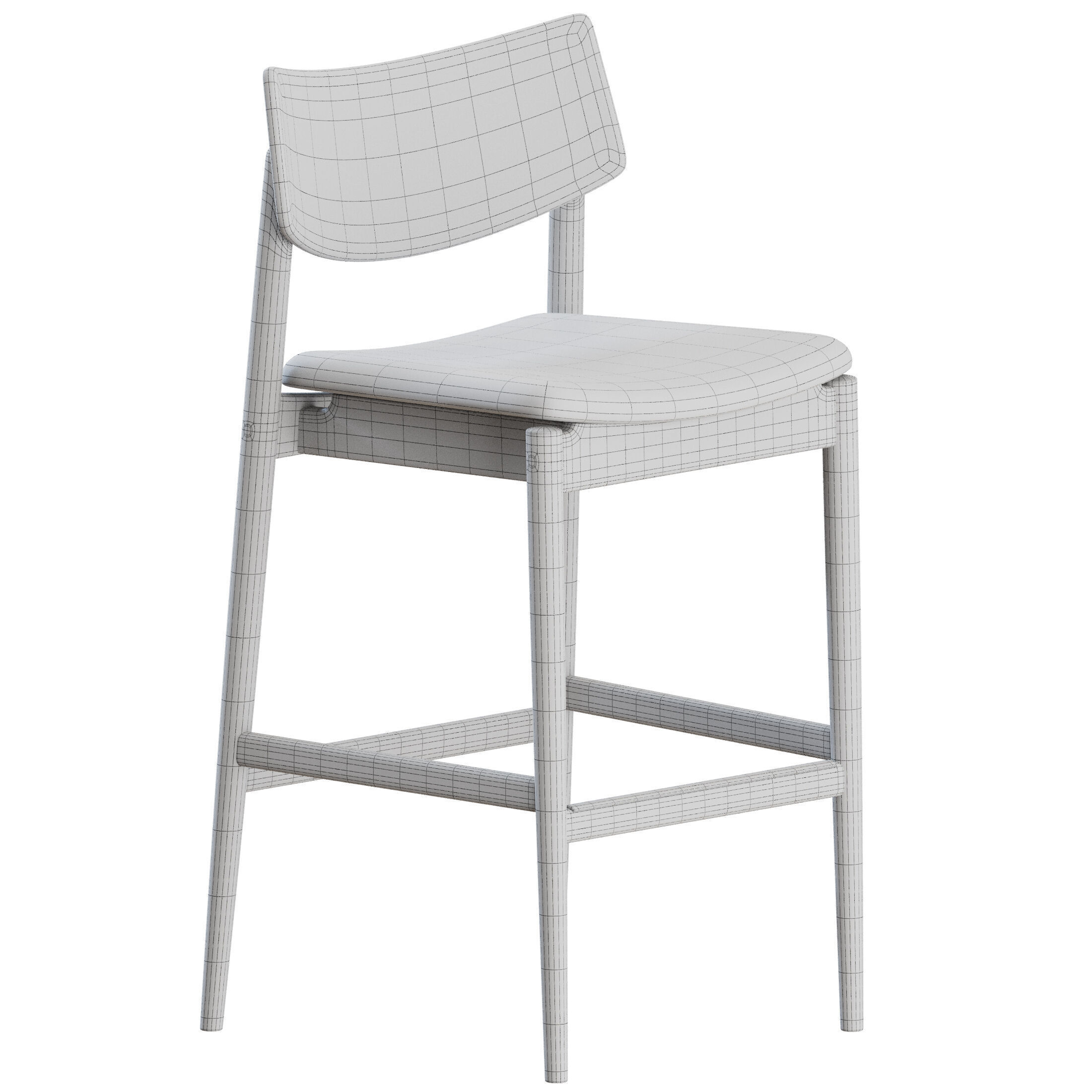 A-BS03 Stool by Karimoku Case study 3D model_3