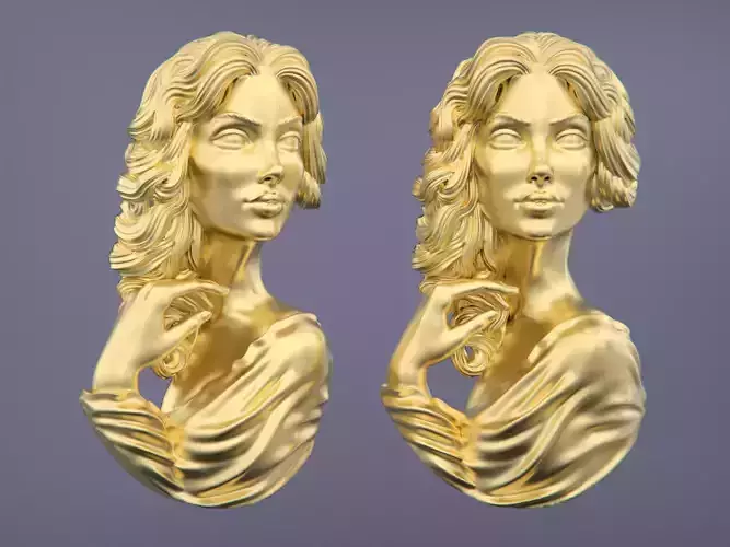 Lady Face Pendant-7size