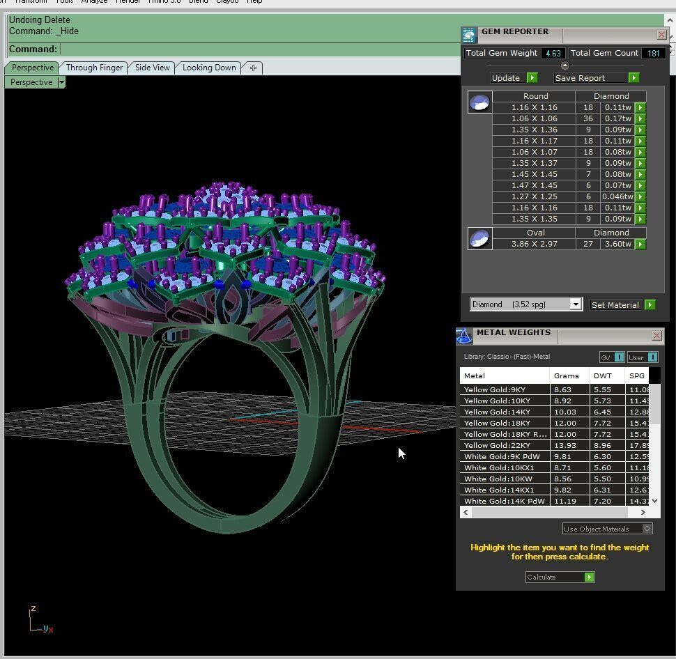 Elegant Gold Ring 3D Model Lightweight Design for Printing 3D print model_8