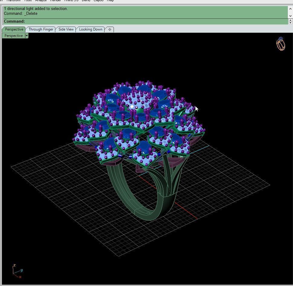 Elegant Gold Ring 3D Model Lightweight Design for Printing 3D print model_6