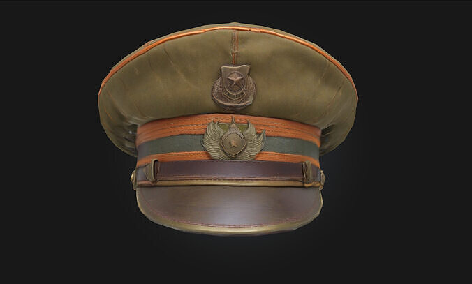 Officers Emblem Cap  Symbol of Authority and Honor 3D model