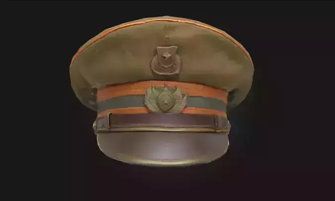 Officers Emblem Cap  Symbol of Authority and Honor