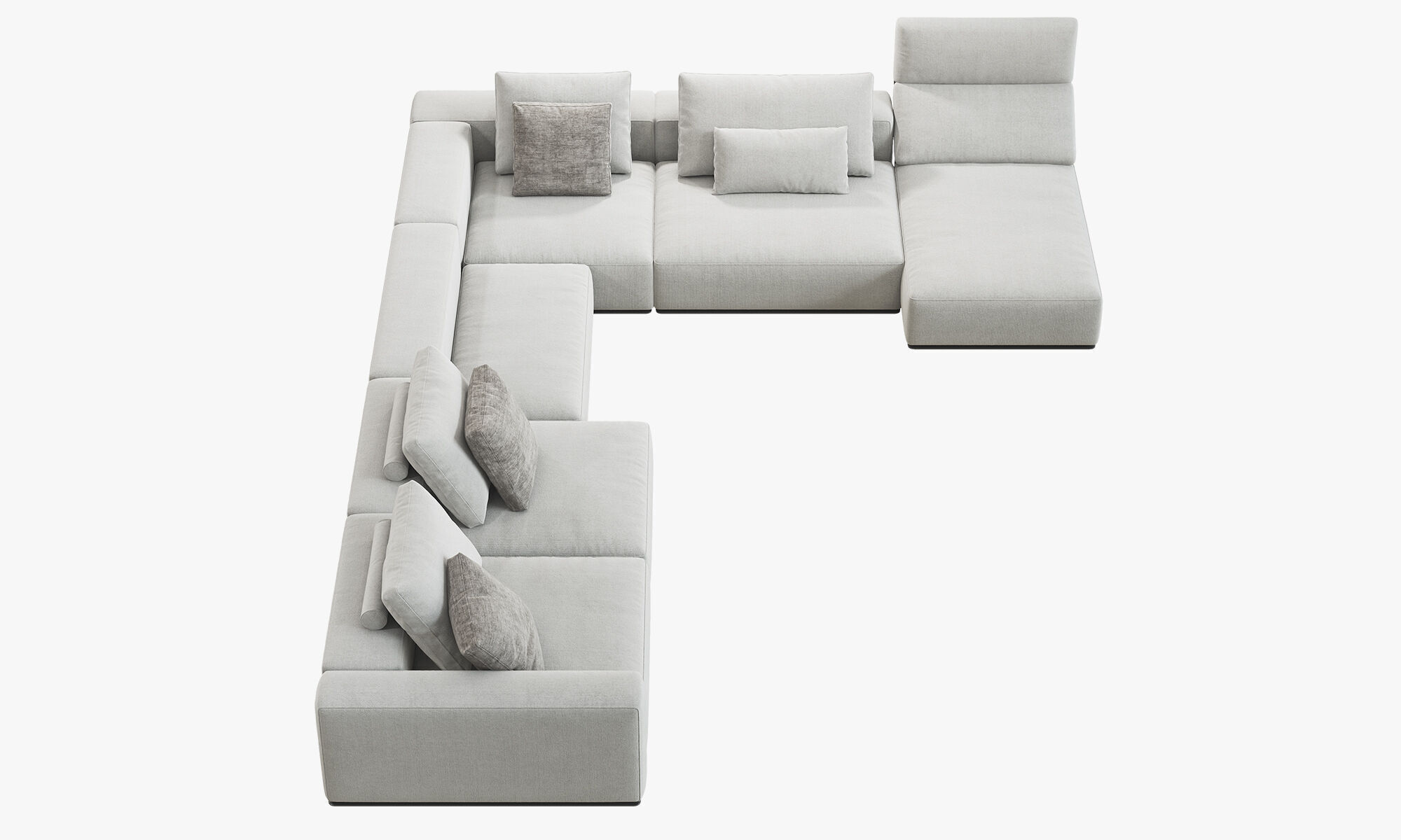 Poliform Westside Chaise Lounge Corner Sofa 2 3D model_12