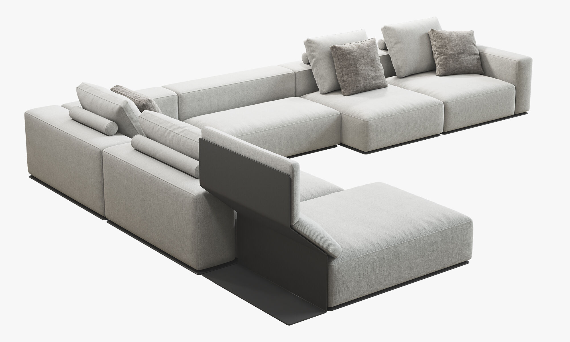 Poliform Westside Chaise Lounge Corner Sofa 2 3D model_8