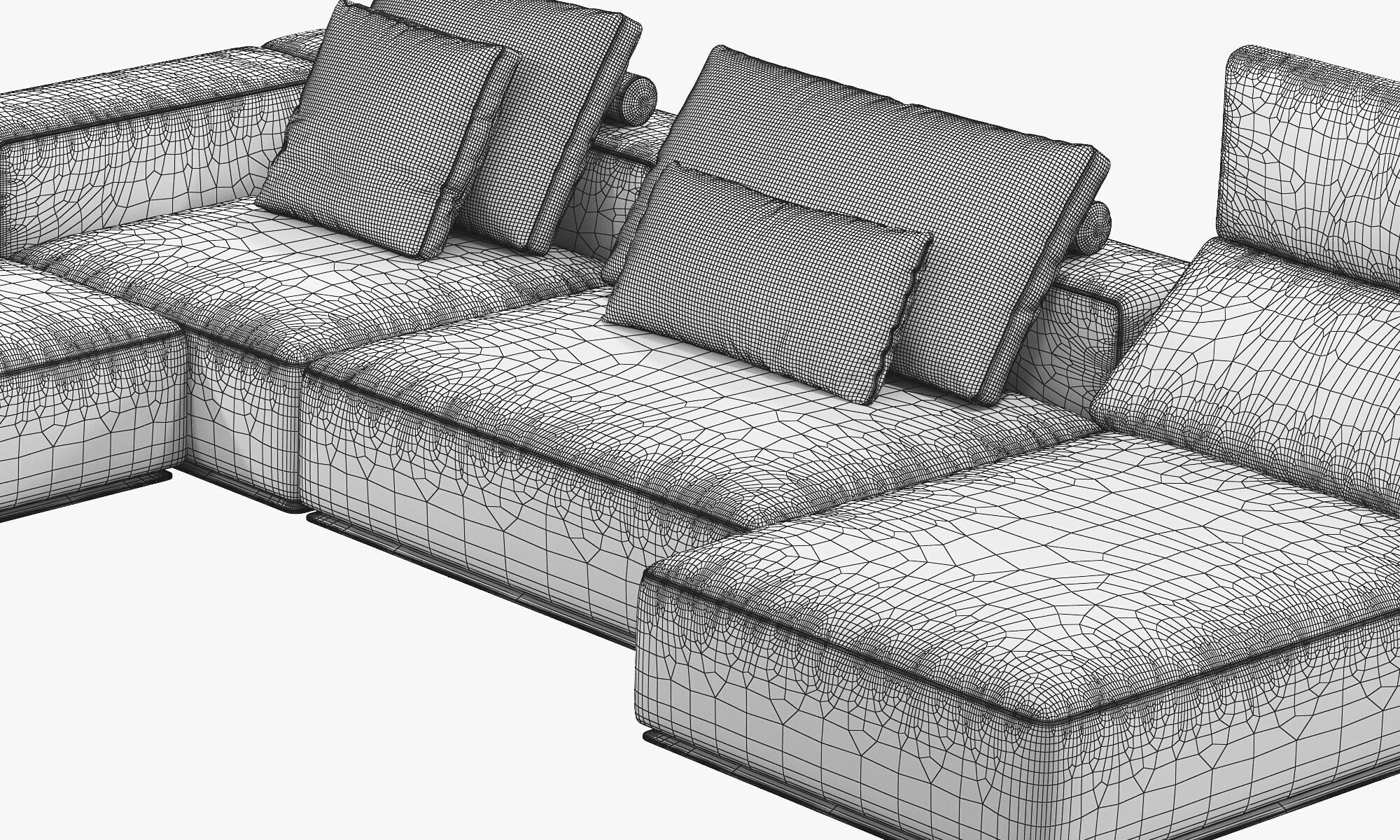Poliform Westside Chaise Lounge Corner Sofa 2 3D model_17