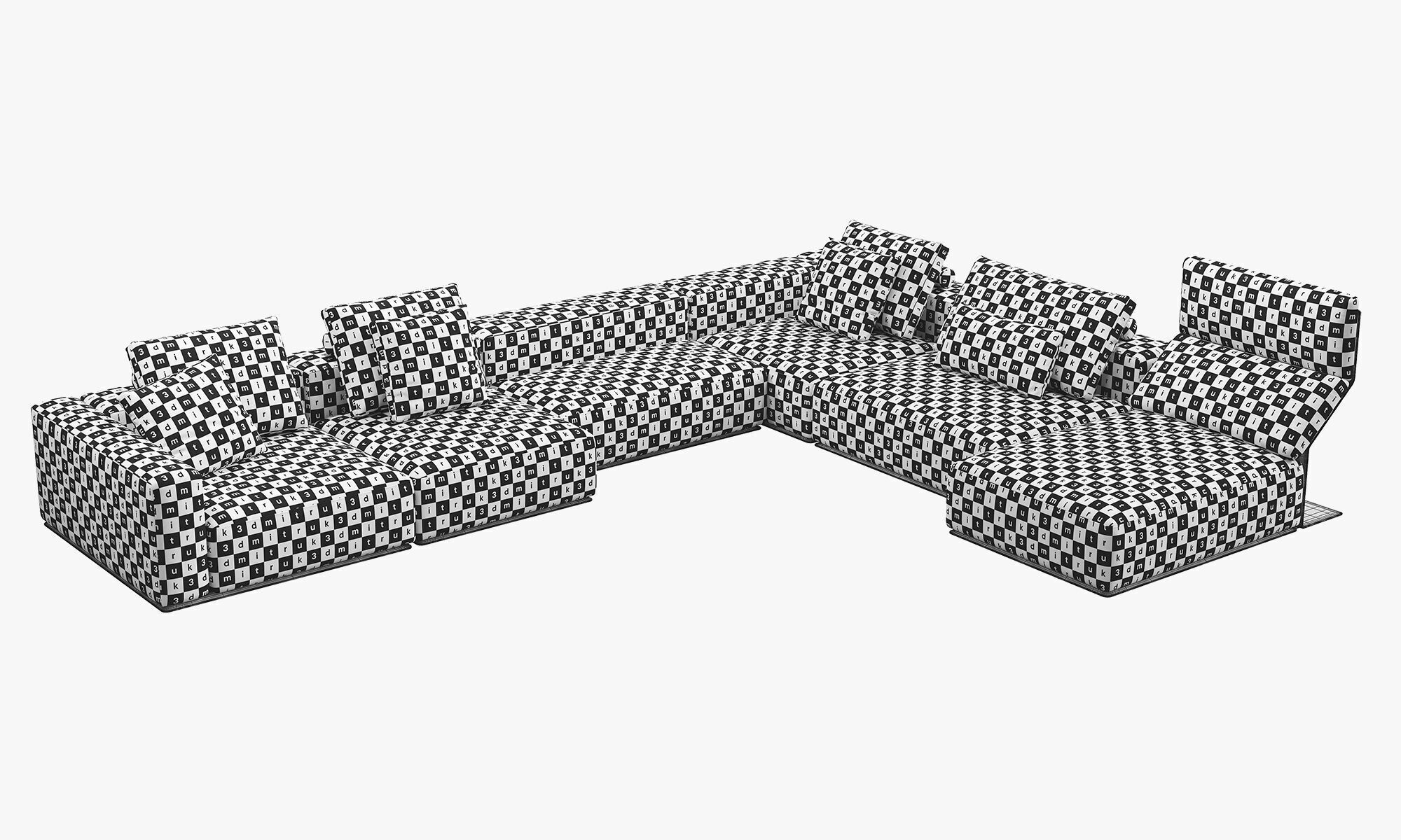 Poliform Westside Chaise Lounge Corner Sofa 2 3D model_19