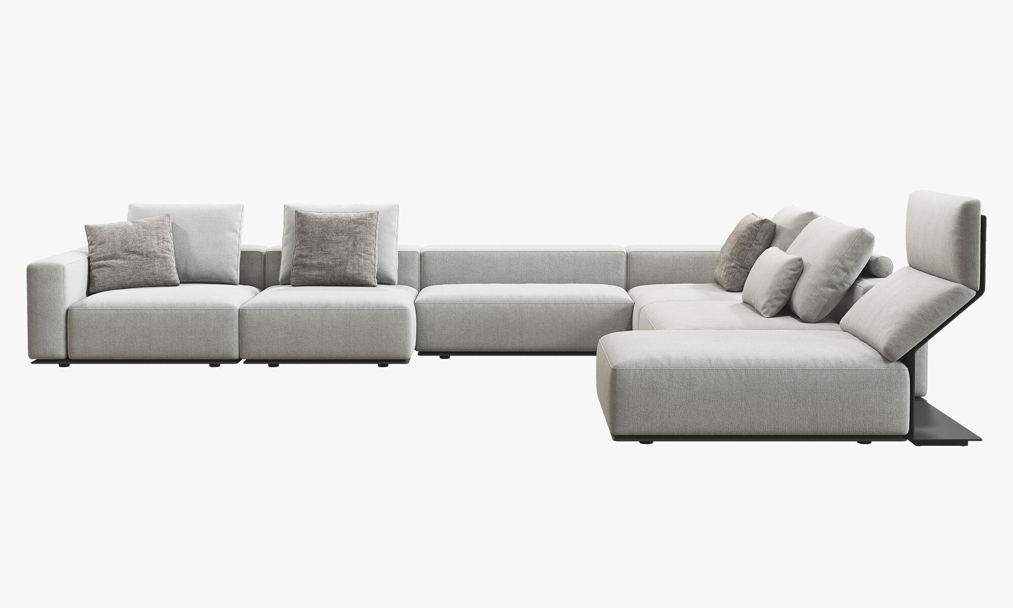 Poliform Westside Chaise Lounge Corner Sofa 2 3D model_2