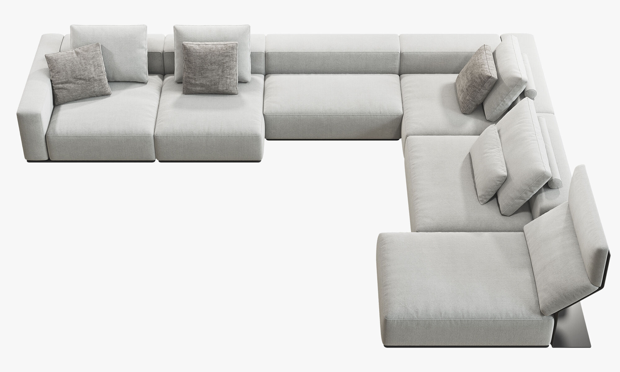 Poliform Westside Chaise Lounge Corner Sofa 2 3D model_6